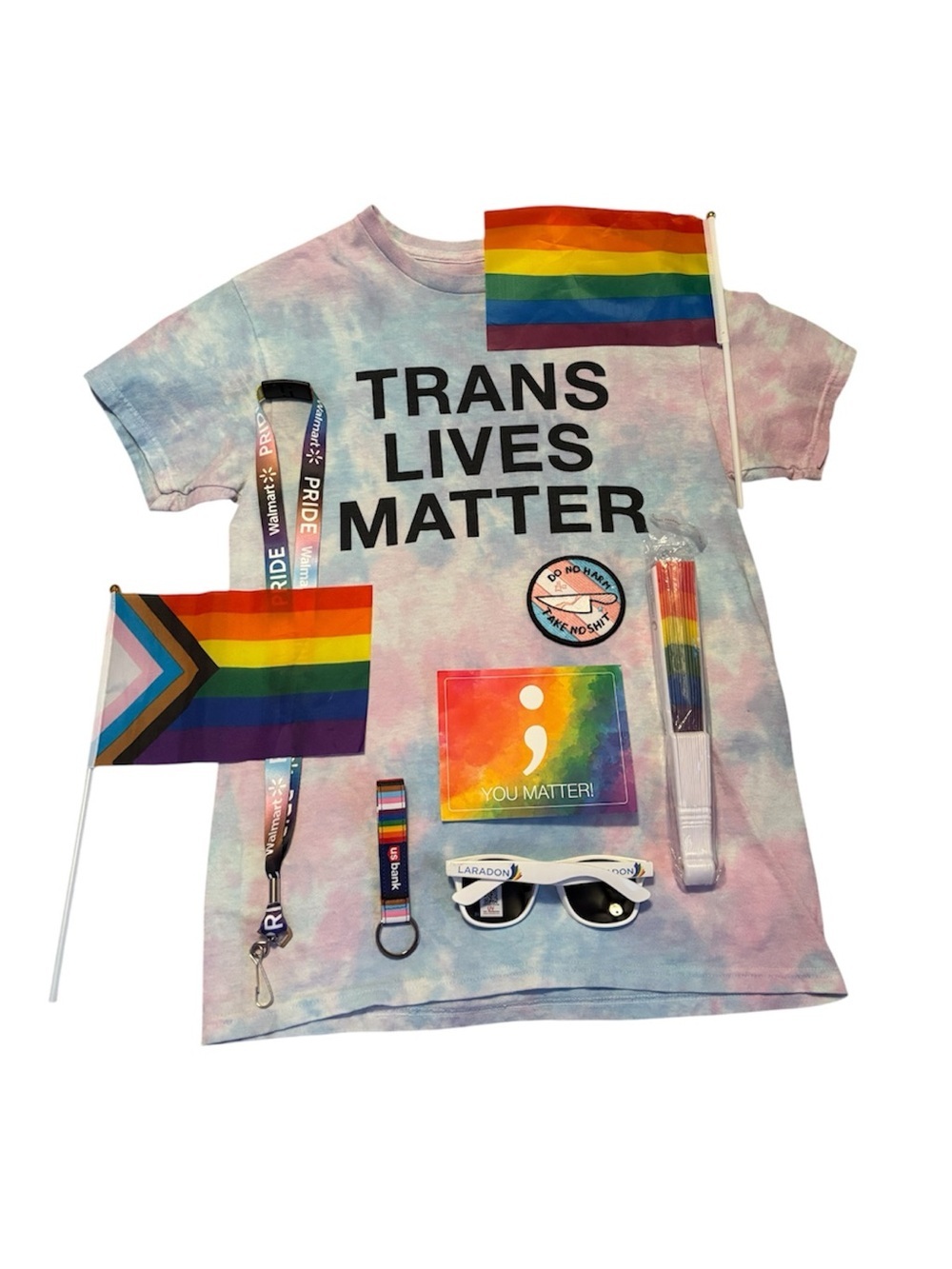 Phluid Project Trans Lives Matter Tie-Dye Shirt Pride Bundle Set